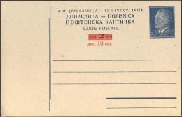 YUGOSLAVIA - JUGOSLAVIA - PS Mi. P134 - TITO  Ovpt  - 1952 - Entiers Postaux