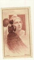 VIGNETTE * MARIANNE GANDON 1949 # MAZELIN # CARRE # MARRON ROSE - Briefmarkenmessen