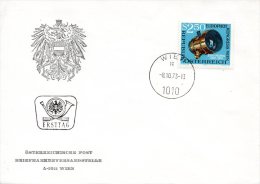 AUTRICHE. N°1257 Sur Enveloppe 1er Jour (FDC) De 1973. Europhot. - Photographie