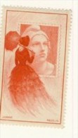 VIGNETTE ** MARIANNE GANDON 1949 # MAZELIN # CARRE #ROUGE - Briefmarkenmessen