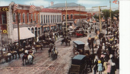 ( CPA ÉTATS UNIS )  STREET SCENE FRONTIER DAY, CHEYENNE, WYE. - Cheyenne