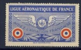 VIGNETTE NEUVE SANS GOMME # LIGUE AERONAUTIQUE DE FRANCE # - Aviación