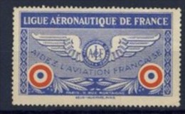VIGNETTE NEUVE SANS GOMME # LIGUE AERONAUTIQUE DE FRANCE # - Aviation