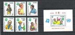 Zaire / Kongo 1979 Mi# 613-18 Bl. 29 MNH ** Jahr Des Kindes - Neufs