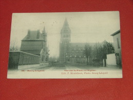 LEOPOLDSBURG - BOURG-LEOPOLD  -  Zicht Op De Kerk  -   Vue Sur La Poste Et  L´ Eglise -  1907 - Leopoldsburg