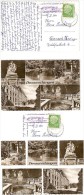 AK 2690 DONAUESCHINGEN Mehrbildkarte 5 Bilder Schloß Donauquelle 23.12.57-15 (17b) DONAUESCHINGEN Landpoststempel - Bad Bergzabern