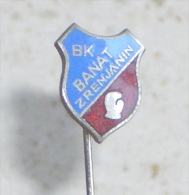 BOXING CLUB BANAT - Serbia Ex Yugoslavia Old Enamel Pin Badge By Ikom * Boxing Boxe Boxeo Boxen Pugilato Anstecknadel - Boxen