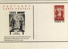 ENTIER POSTAL  NORVEGE # WINGS FOR NORWAY - Postal Stationery