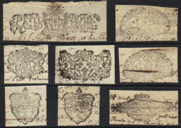 GENERALITE DE DIJON - BOURGOGNE / 1687-1730  LOT DE 8 EMPREINTES (ref 4629) - Seals Of Generality