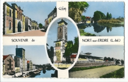 CPSM 44 NORT SUR ERDRE SOUVENIR BELLE MULTIVUE Petit Format - Nort Sur Erdre