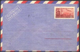 YUGOSLAVIA - JUGOSLAVIA - AIR LETTERA  Mi. LU2 127 Mm - INDUSTRY - KARMIN RED - 1948 - Entiers Postaux