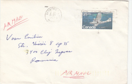 PLANES, STAMPS ON COVER, 1980, CANADA - Lettres & Documents