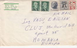 T JEFFERSON, G. WASHINGTON- PRESIDENTS, LIBERTY BELL, STAMPS ON COVER, 1969, USA - Briefe U. Dokumente