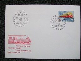 Busta TRANS EUROP EXPRESS TEE 1962 - Railway