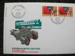 Busta EISENBAHN-MODELLBAUTAGE   LUZERN 1985 - Railway