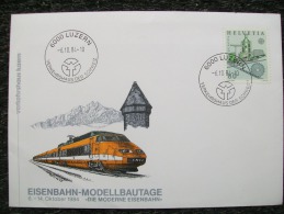 Busta EISENBAHN-MODELLBAUTAGE   LUZERN 1984 - Railway
