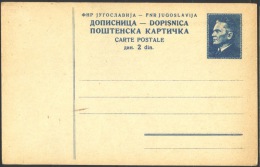 YUGOSLAVIA - JUGOSLAVIA -  PC  Mi. P129  - TITO  - 1949 - Entiers Postaux