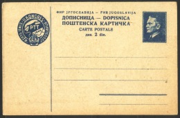 YUGOSLAVIA - JUGOSLAVIA -  PC  Mi. P130  - TITO + POST CONGRES In ZAGREB  - 1949 - Postal Stationery