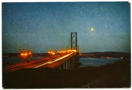 THE FORTH ROAD BRIDGE AT DUSK (10 X 15cms Approx.) - Fife