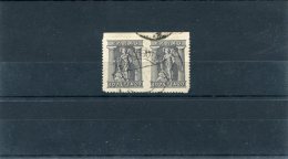 Greece- "Lithograhic" 20l. Period D Stamp In Pair, Cancelled W/ "DIMITSANA -?.7.1923" Type 1910 Postmark - Marcophilie - EMA (Empreintes Machines)