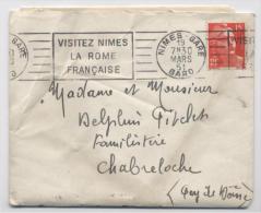 Lettre 1951- GARDE NUME GARE -AB3 - Cartas & Documentos