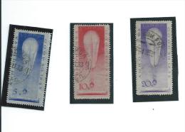 OPA38-40 - RARE - URSS 1933 - LA Superbe  SERIE De 3 TIMBRES  N° PA 38 à 40 (YT)  -- Ascension Stratosphère - Belle Côte - Used Stamps