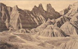 South Dakota Wall View Of Badlands Badlands National Monument Albertype - Sonstige & Ohne Zuordnung