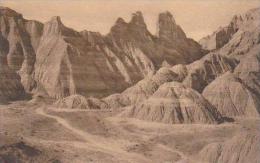 South Dakota Wall View OF Badlands Badlands National Monument Albertype - Andere & Zonder Classificatie