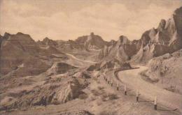 South Dakota Wall View Of Cedar Pass Badlands National Monument Albertype - Altri & Non Classificati