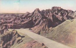 South Dakota Wall Going Up To The Pinnacles Badlands National Monument Albertype - Altri & Non Classificati