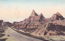 South Dakota Wall Leaving Cedar Pass Badlands National Monument Albertype - Altri & Non Classificati