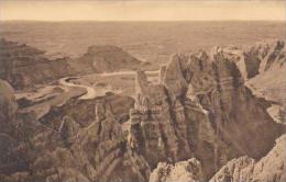 South Dakota Wall View From Sheep Mountain Badlands National Monument  Albertype - Autres & Non Classés