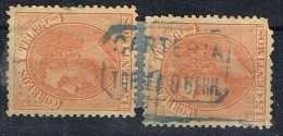 Dos Sellos 15 Cts Alfonso XII 1882, Carteria Oficial I TORRES De BERRELLEN (Zaragoza) Num 210 º - Used Stamps