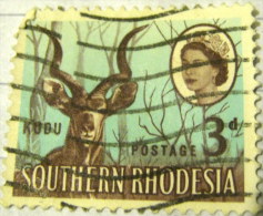 Southern Rhodesia 1964 Kudu 3d - Used - Rhodesia Del Sud (...-1964)