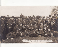 Carte Postale Photo Militaire Français 160ème En Manoeuvre à SEXEY-AUX-FORGES (Meurthe Et Moselle)-19 Février 1913- - Manoeuvres