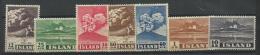 Islande 1948 N° 208/214  Neufs * MLH éruption Du Vocan Hekla Cote 60 Euros - Unused Stamps