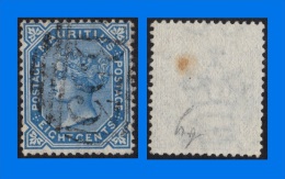 Mauritius 1879, QV 8c Blue SG106, VFU - Mauricio (...-1967)