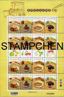 2013 Delicacies– Gourmet Snacks Stamps Sheet Cuisine Food Rice Mushroom Pork Oyster Potato Bamboo - Legumbres