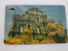 Macau GPT Magnetic Phonecard,1MACK Sao Paolo Church,first Issued,used - Macao