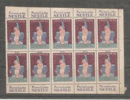 Bloque De Viñetas De Nestle 1930 - Tuberkulose-Serien