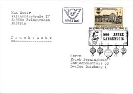 AUTRICHE. N°1537 Sur Enveloppe 1 Er Jour De 1982. Armoiries De La Ville De Langenlois. - Omslagen