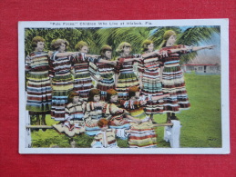 - Florida   Pale Faces Children Who Live At Hialeah Fl   Dressed In Indian Cloths  Not Mailed  --  Ref  1045 - Daytona