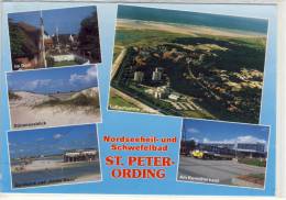 ST. PETER-ORDING - Mehrbildkarte: Im Dorf, Dünenausblick, Arche Noah, Kurmittelhaus .... - St. Peter-Ording