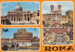 CPA ROME- THE VATICAN PALACE, SAN PIETRO SQUARE, PALACE, BRIDGE - San Pietro