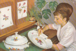 CPA PORCELAIN PAINTING - Cartes Porcelaine