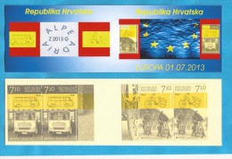 2013 X EUROPA CEPT CROAZIA HRVATSKA KROATIEN ALPE ADRIA MOTTO POSTA BOOKLET-A-IV MNH - 2013