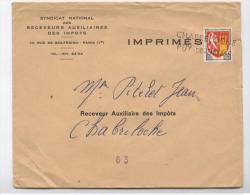 Lettre 1970-- CHABRELOCHE -OBLITERATION RARE  -AB3 - Lettres & Documents