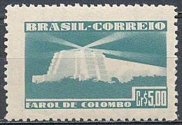 BRAZIL 1951 COLUMBUS LIGHTHOUSE SC# 651 FRESH VF MLH Ships (DE0177) - Christopher Columbus