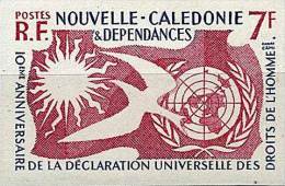 NEW CALEDONIA 1958 HUMAN RIGHTS SC# 306 IMPERF VF MNH  (DE0177) - Neufs