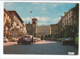 PO5917# TORINO - MONCALIERI - PIAZZA VITTORIO EMANUELE II - MUNICIPIO - AUTO FIAT 500 - OLD CARS   No VG - Moncalieri